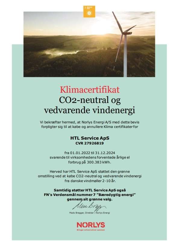 klimacertifikat - hlt service